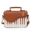 Crossbody Mini Square Bag Large Capacity PU Leather Bag Casual Piano Pattern Shoulder Bag  Shopping