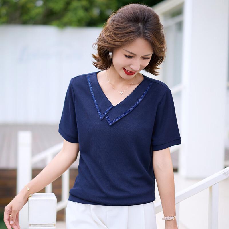 Qianlian Women's Summer Casual Short Sleeve T-Shirt
