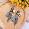 Bohemian Ethnic Tassel Earrings - Tribal Style for Holiday Travel Photography