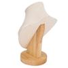 Practical Solid Wood Necklace Display Stand Luxury Small Size Bust Model Stand Portrait Bust Shape Jewelry Holder Retail Show