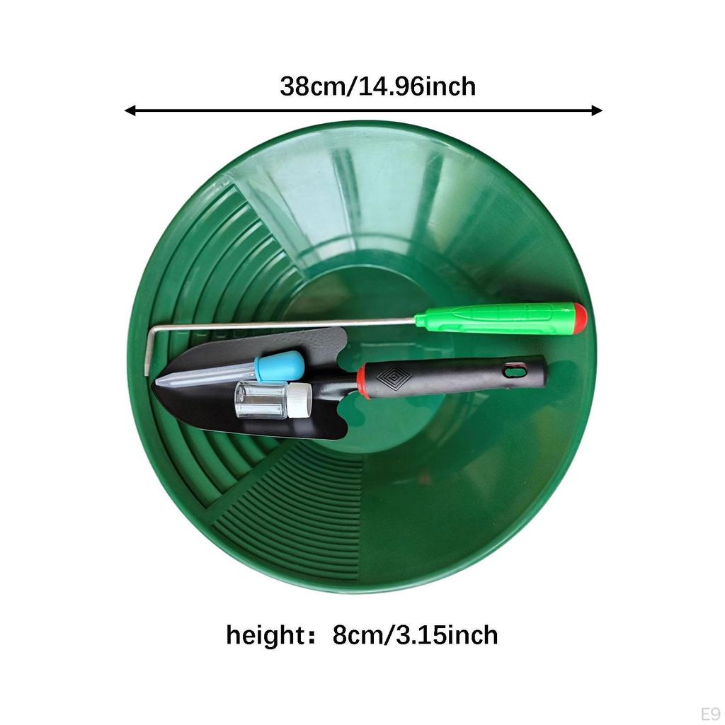 15 Inch Gold Panning Pan Collection Tool Beginners Outdoor Portable Surging Waters
