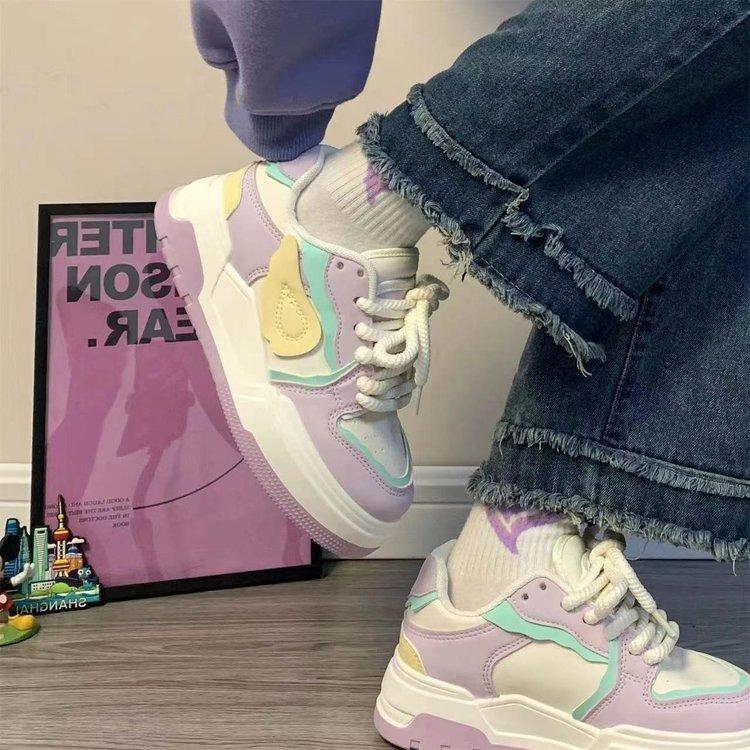 Small Wing Shoes Female Student Little White Shoes Autumn New Women's Shoes Niche Versatile Board Shoes Women