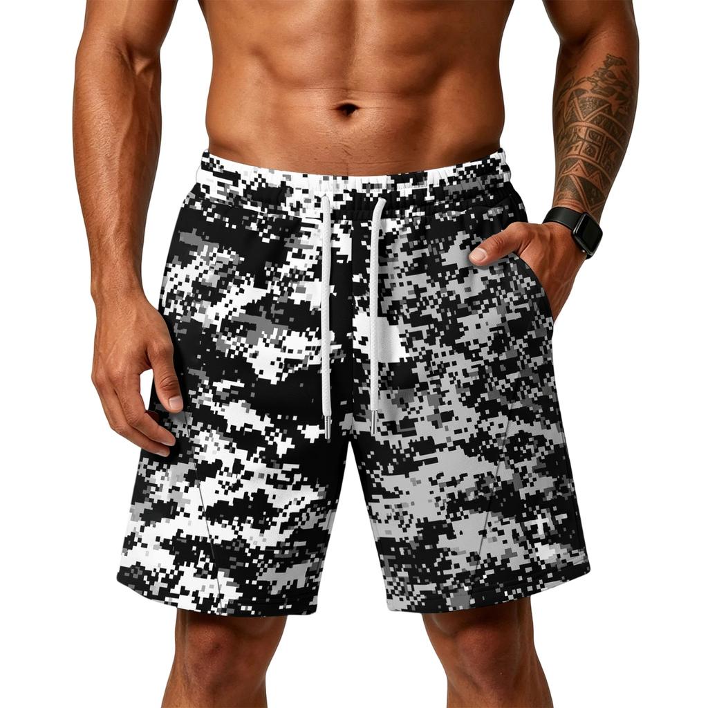 Men's Loose Fit Air Layer Shorts with Pockets Gym Workout Training Beach Casual Athletic Sportswear