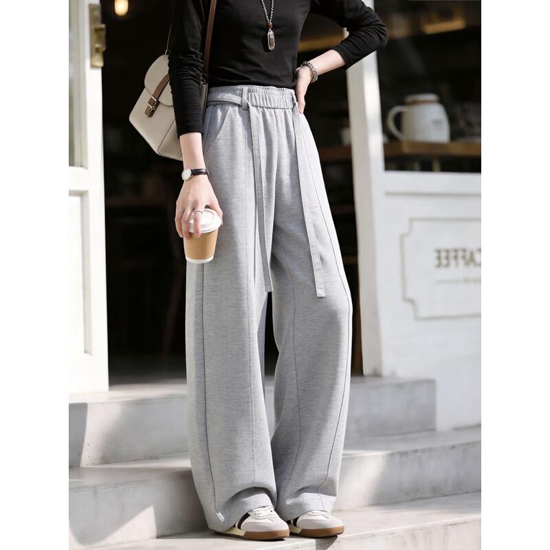 Women's High-Waist Wide-Leg Casual Sweatpants