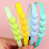 1 Stück Niedliche Herz-Stirnbänder für Mädchen Bonbonfarbene Herzförmige Haarbänder Zähne-Stirnband Kinder Kinder Party Schule Haarschmuck