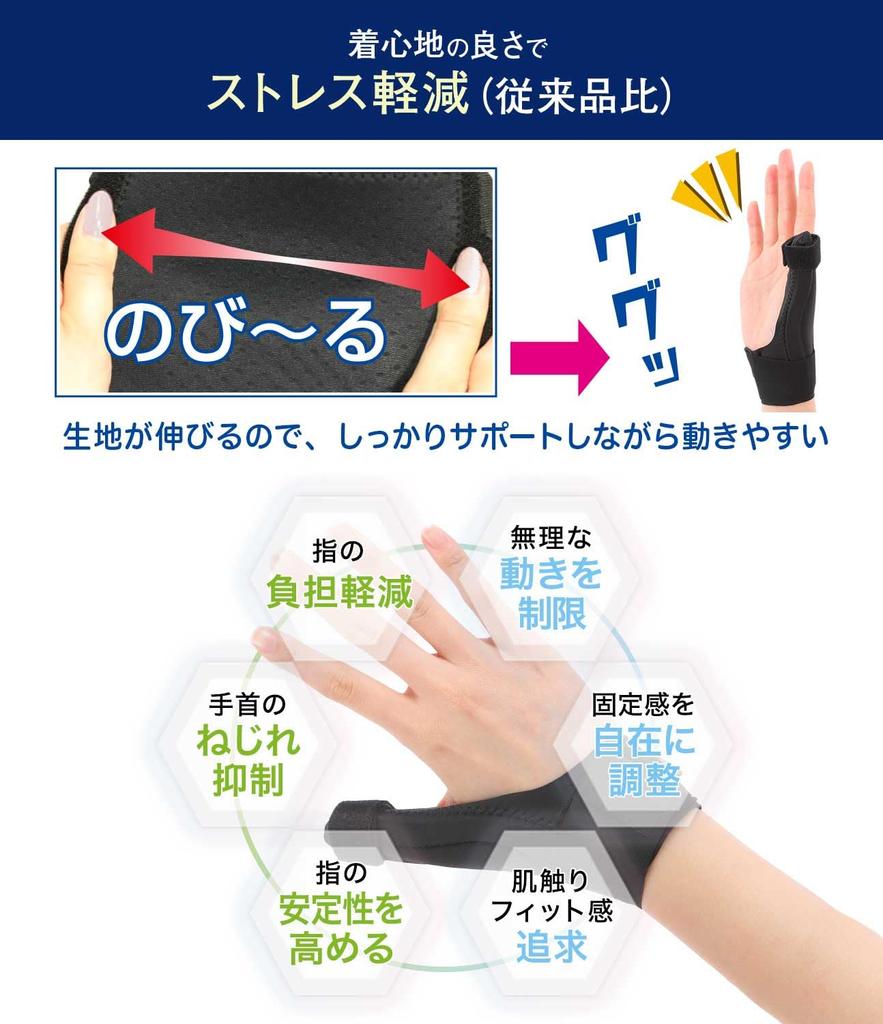 Refreela Thumb Joint Base Preventive Support for the Thumb to Supervised by a Physical Suitable for Both Left and Right 1 Piece Support, Fixation, (Up