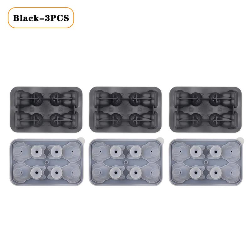 1/3/5PCS Cat Shape Silicone Ice Cube Tray Animal Ice Mold Kitten Ice Maker for Flexible Ice Tray for Whiskey Cocktail Water