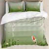 Female Pop Art Three-Piece Quilt Cover Digital Printing Bedding Set Bed Cover