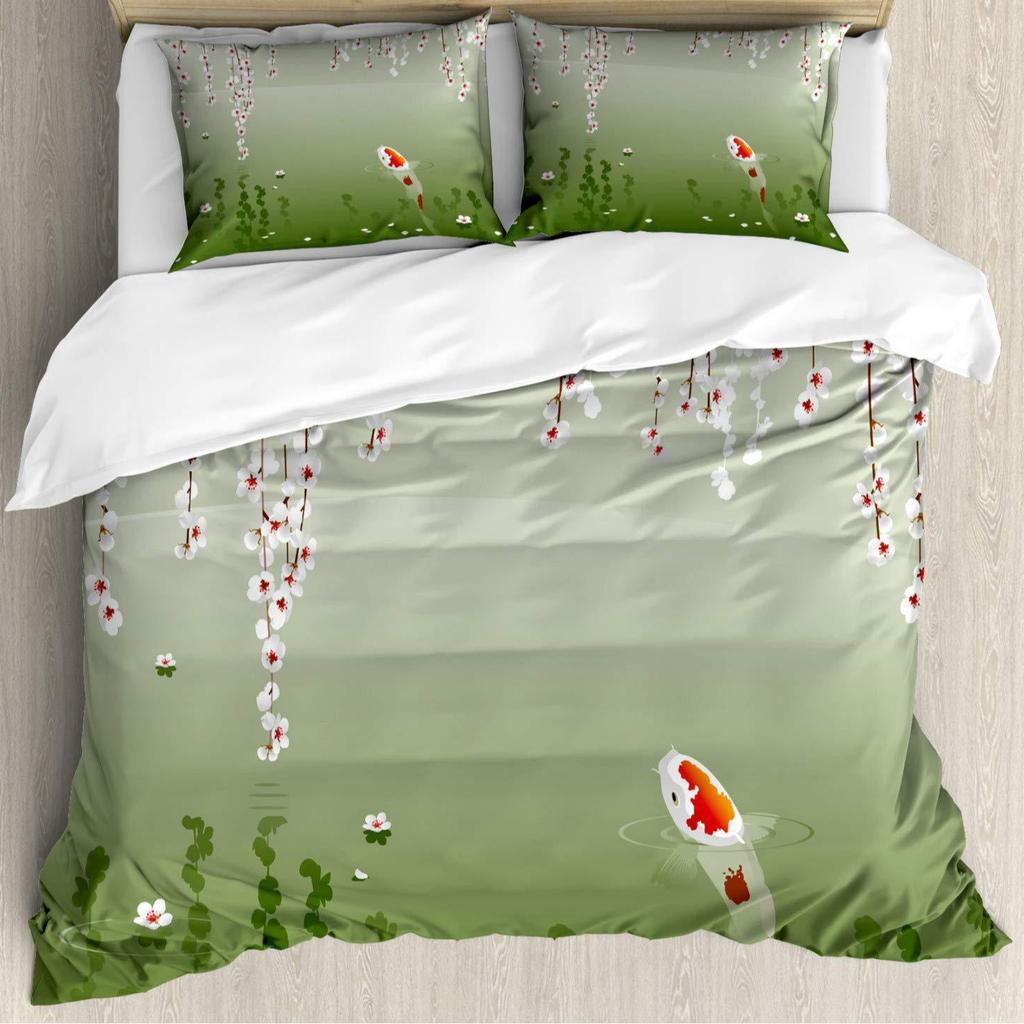 Female Pop Art Three-Piece Quilt Cover Digital Printing Bedding Set Bed Cover