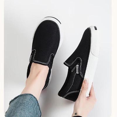 Damskie Płócienne Trampki na Platformie Wsuwane Casual WXY-H109T