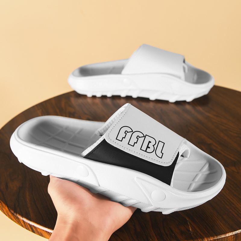 Letní svrchní oděvy trendy módní měkké spodní protiskluzové pantofle pánské pantofle