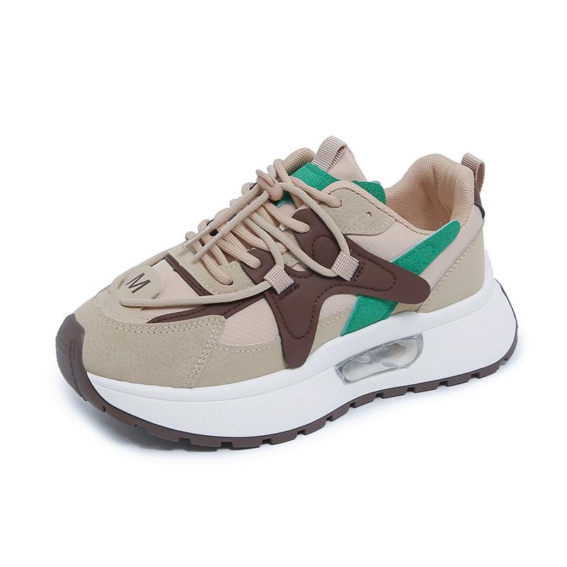 2025 Mori autumn and winter new products dopamine platform heightening board shoes women's versatile bread shoes women's sports dad shoes women