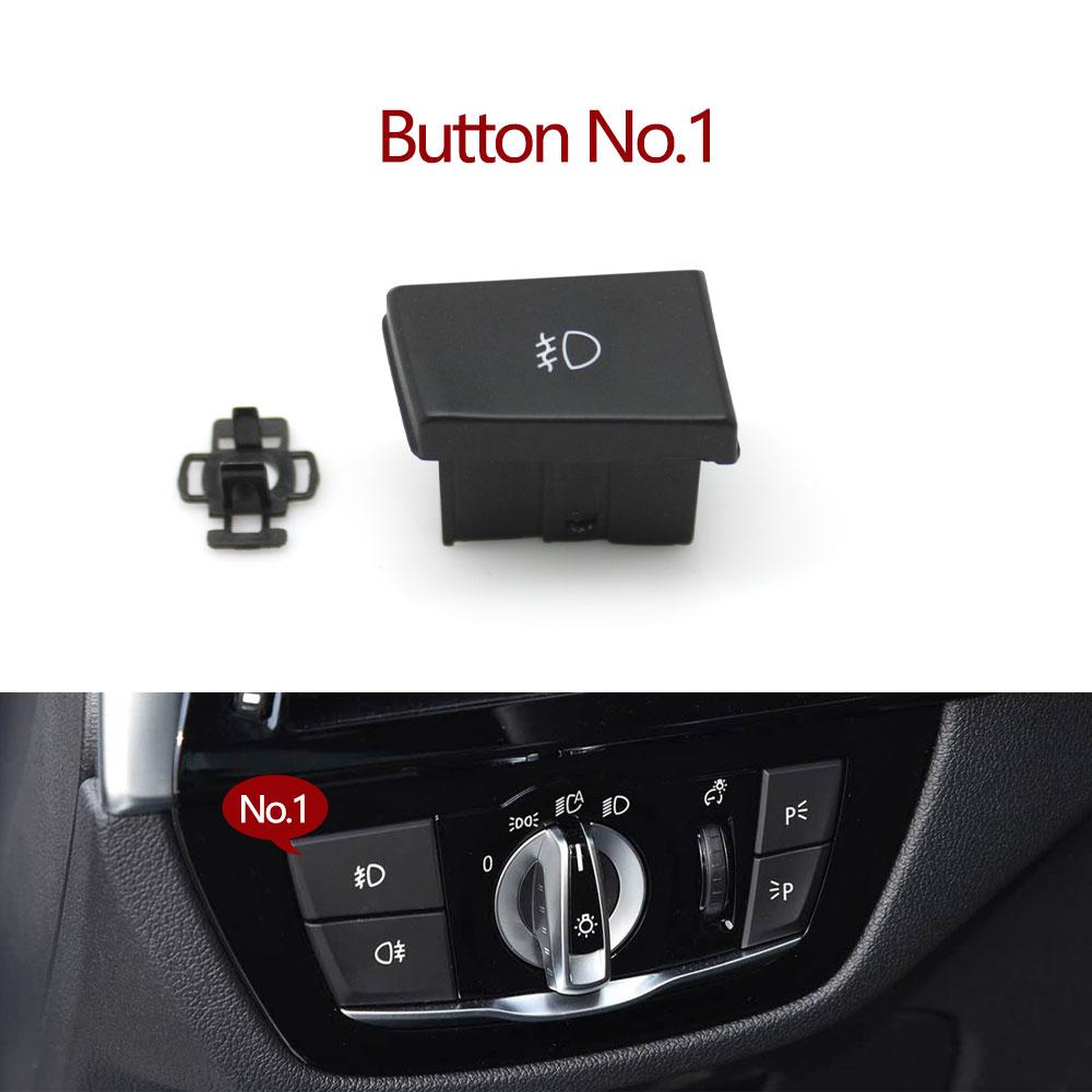 Car Headlight Switch Rotary Knob Head Lamp Switch Foglight Button Cover Replace For BMW G30 G31 G38 F90 G32 G01 G08 F97 G02 F98