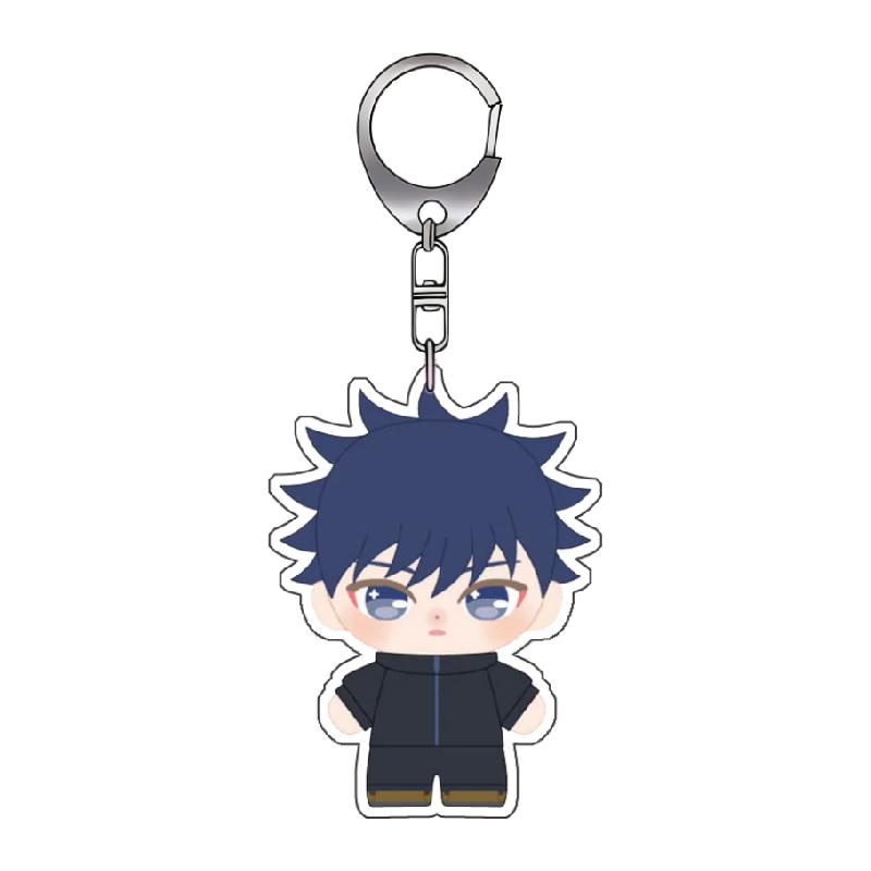 Porte-clés Acrylique pour Jjk Yuji Itadori Megumi Fushiguro Yuta Okkotsu Version Q Décoration de Sac à Dos DIY Pendentif Cadeau Exquis