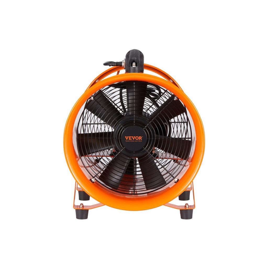 Portable Ventilator, 406.4mm Heavy Duty Cylinder Fan with 10m Duct Hose, 900W Strong Shop Exhaust Blower 5175CFM, Industrial Utility Blower for