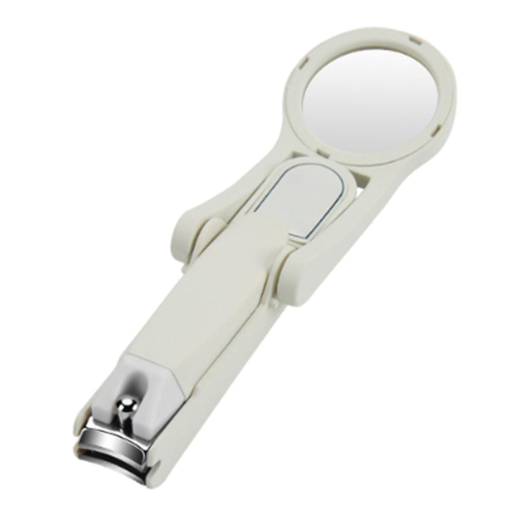 

Креативные кусачки для ногтей с защитой от брызг Многофункциональные кусачки для стрижки ногтей Дорожные белый