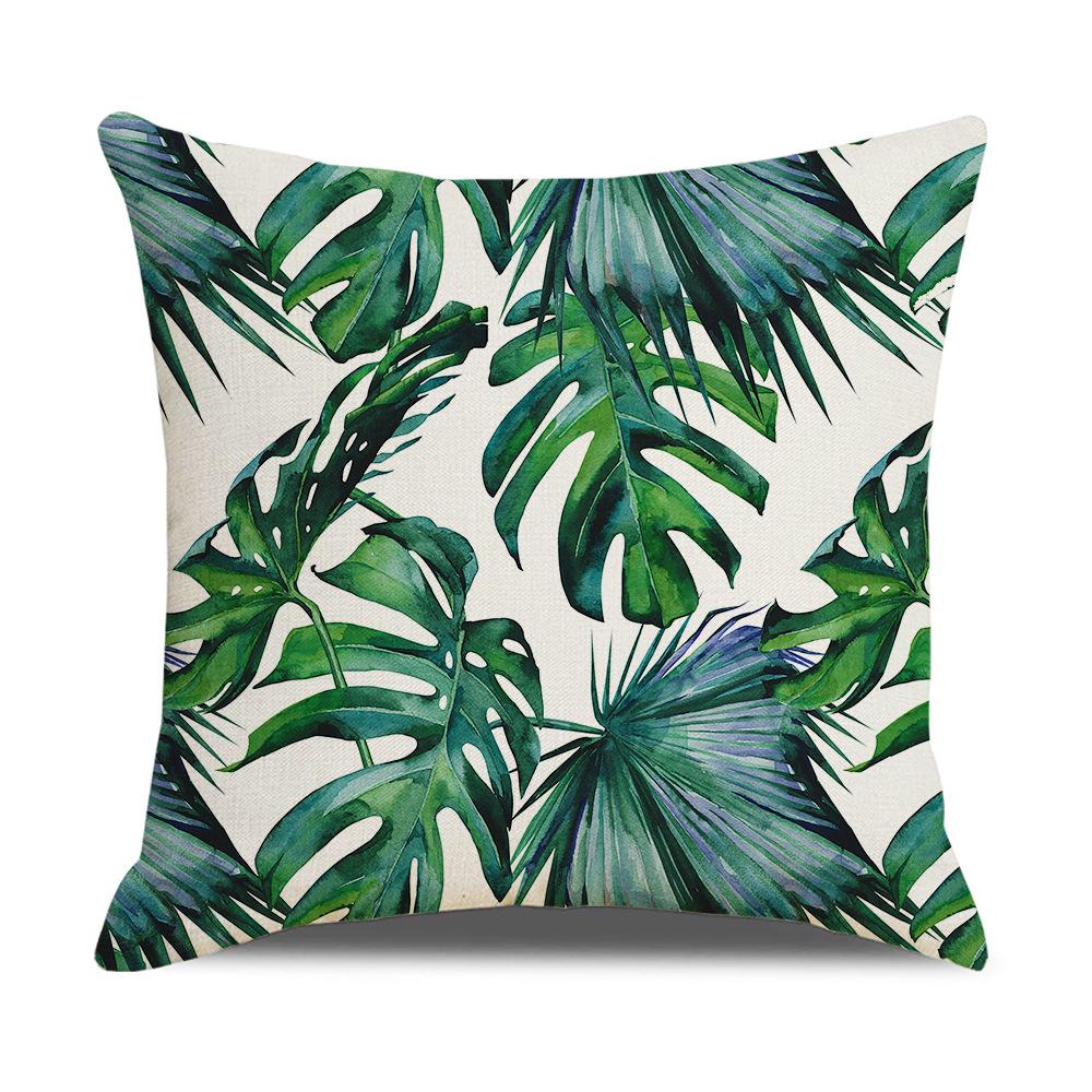 Nordic Tropical Plant Pillowcase - New Home & Office Decor Cushion Cover