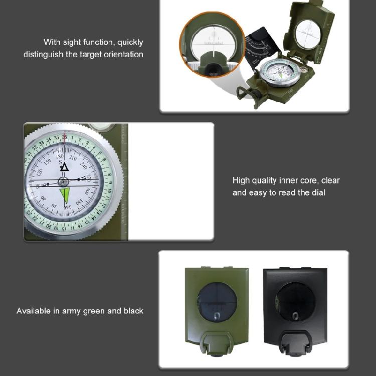 Professional Compasses High Precisions Metal Sighting Navigation Tool for Camping Hunting Hiking Geology Activities