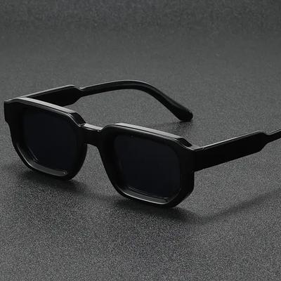 Non-polarized Men Rectangle Frame Punk Sunglasses Fashion Women Driving Sun Glasses
