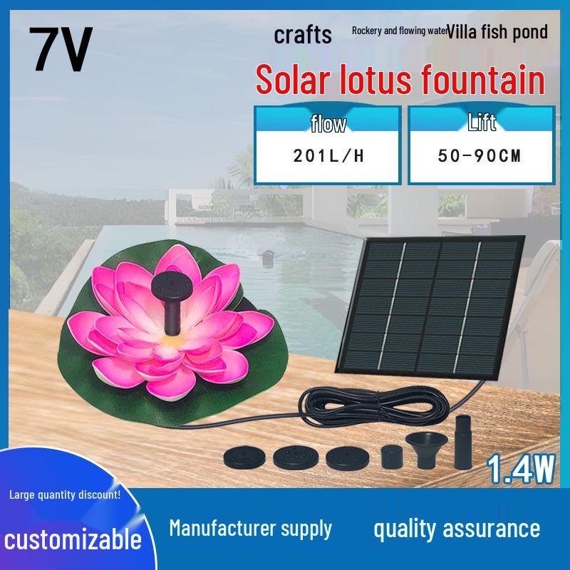 E-Commerce 1,4W Solarbrunnenpumpe Harz-Zubehör, 300G
