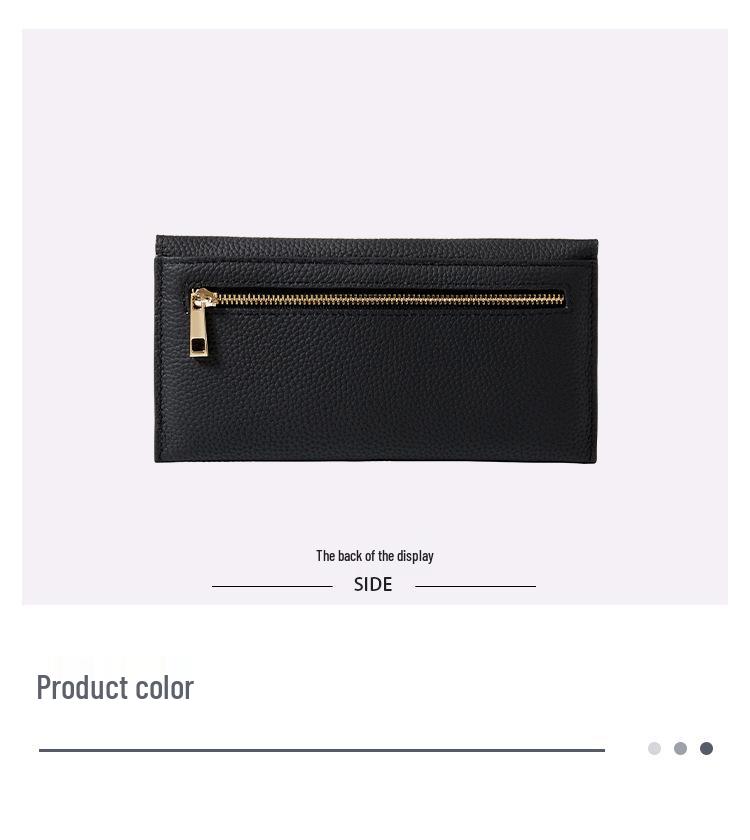 Genuine Leather Women's Thin Envelope Clutch & Phone Holder