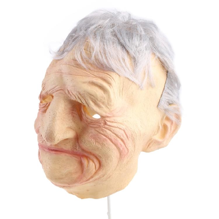Halloween Old Man Latex Mask Smokingh Grandmothe Home Festival Party