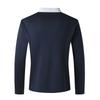Autumn and Winter Casual Long-sleeved Men's Half-zip Slim Fit Versatile Lapel Bottoming Shirt
