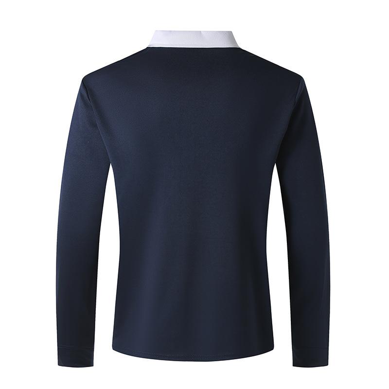 Autumn and Winter Casual Long-sleeved Men's Half-zip Slim Fit Versatile Lapel Bottoming Shirt