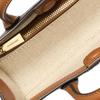 Michael Kors Mk Scarlett Logo Lock Charm Leather Shoulder Crossbody Handbag Mini Women Handbag Dark-Brown 32F4GETC0B-BRN-ACORN