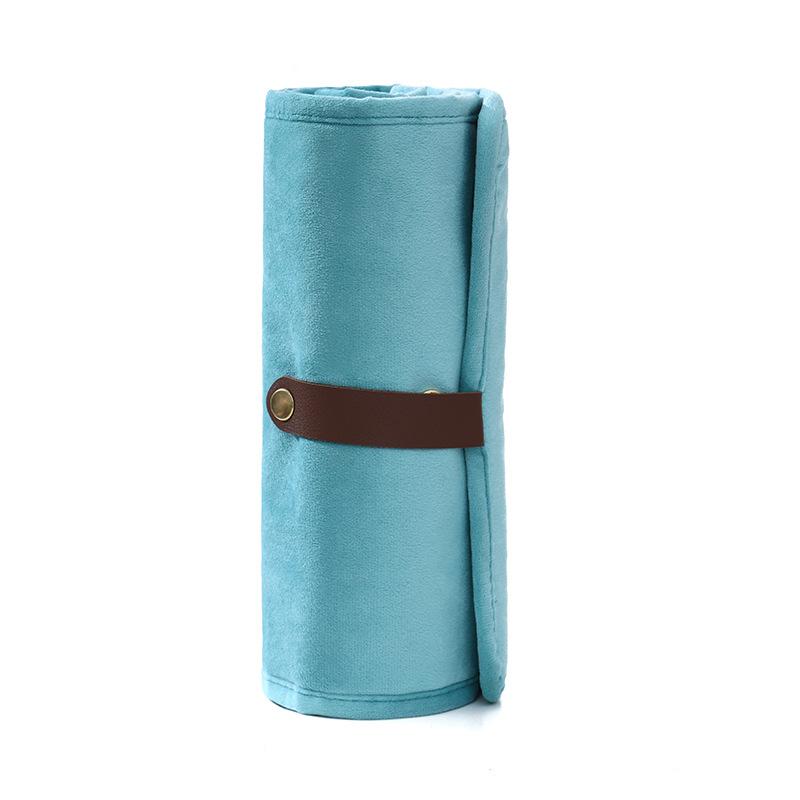 1PC Jewelry Storage Bag Multi Layer Earrings Necklace Organizer Portable Roll Up Design Travel Accessories Pouch
