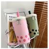 Creative Texture Milk Tea Small Bag Personality Cute Cartoon Style Autumn and Winter One-shoulder Messenger Mobile Phone Bag
