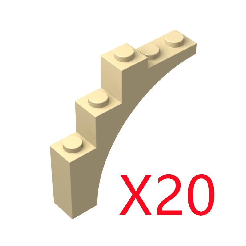 MOC City Architecture Building Blocks Basic Accessories Fences Stairs Houses Gardens Tree Trunks Bricks Compatible Toy Gift X031