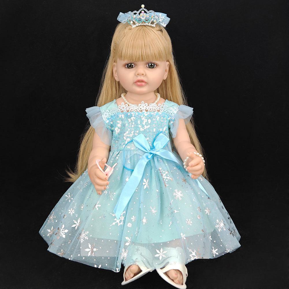 

55 см кукла bebe reborn toddler мягкие силиконовые куклы reborn baby с мягким телом реалистичные рождественские сюрпризы для девочек подарки кукла full set (doll + clothes)