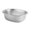 Oval Kitchen Basin Flat Base Stainless Steel EasytoClean for Meal Prep