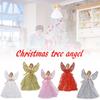 Christmas Angel Tree Topper Pendant Delicate Angel Figurine Ornaments Christmas Tree Decor Festive New Year Party Decoration