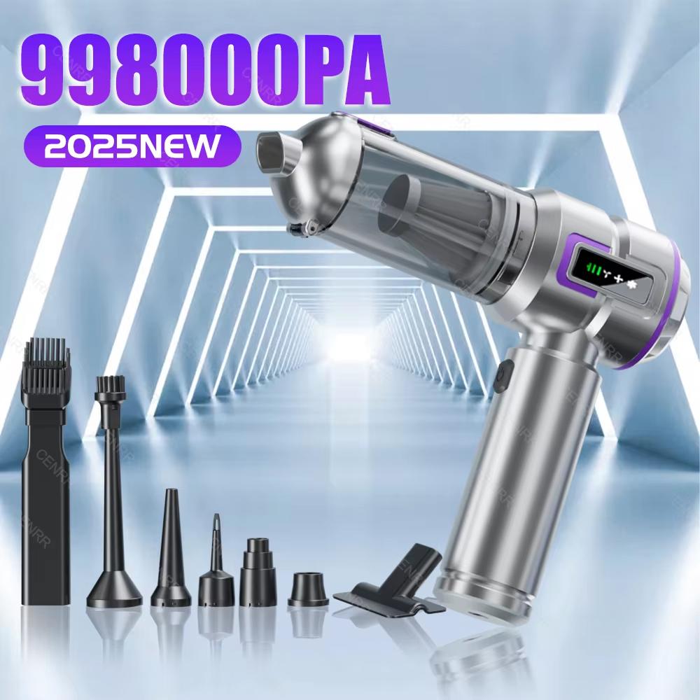 New Car Vacuum Cleaner 998000PA Cordless Powerful Portable Mini Car Vacuum Cleaner for Home Handheld Blower Car Cleaner