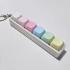 Key Button Fidget Keychain Keycap Clicker Toy Pendant Funny Pinch Toy  for Adult&Kids