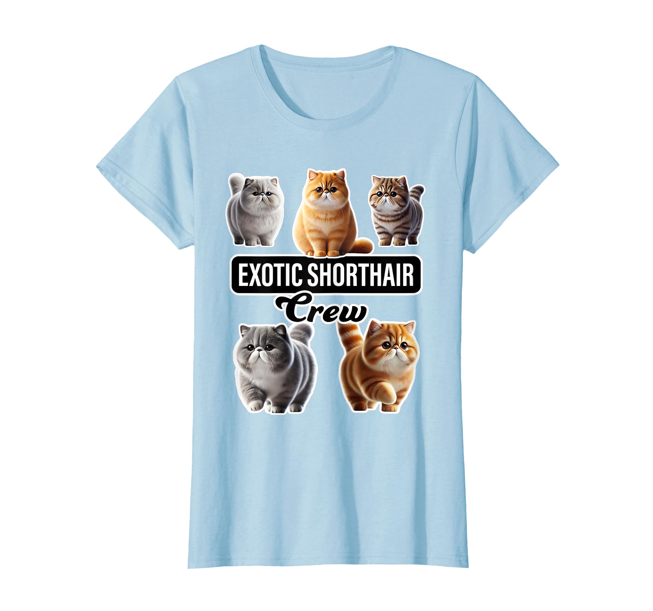 Exotic Shorthair Cat Crew T-Shirt