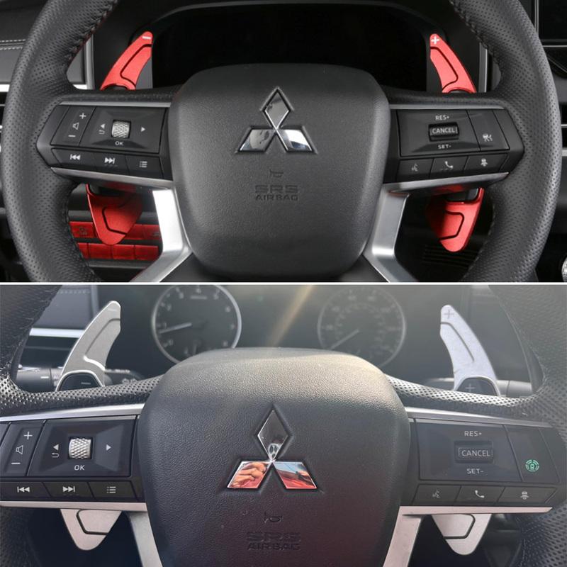 Paddle Shift For Mitsubishi  Outlander ZM ES SE SEL LS Car Steering Wheel DSG Shifter Extension Trim Gear Stickers Aluminum