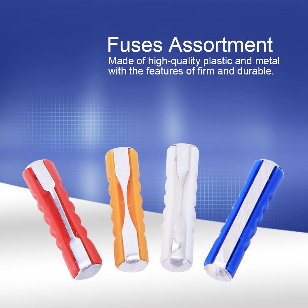 100 stk Torpedo Keramiske Sikringer Assortiment Auto Bilsikringer Sett Kit