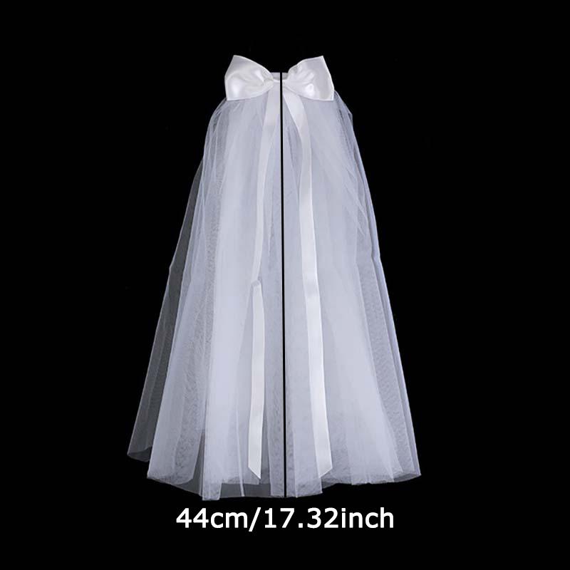 WTEMPO 1pz White Bow Headwear da Sposa Elegante di Alta Gamma Headwear per Abito da Sposa Look da Matrimonio