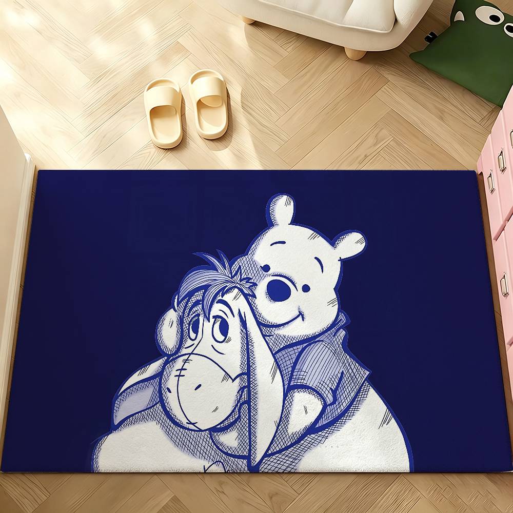 Cute W-Winnie The P-Pooh-S Kawaii Carpet Bathroom Anti-slip Mat Door Mat Home Decoration Mat Entrance Door Mat Scratch-resistant