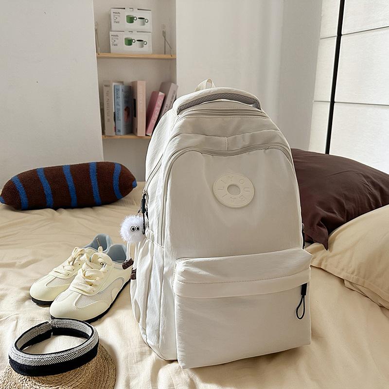 School bag new Harajuku fresh and sweet candy-colored backpack junior high school students lightweight large-capacity backpack