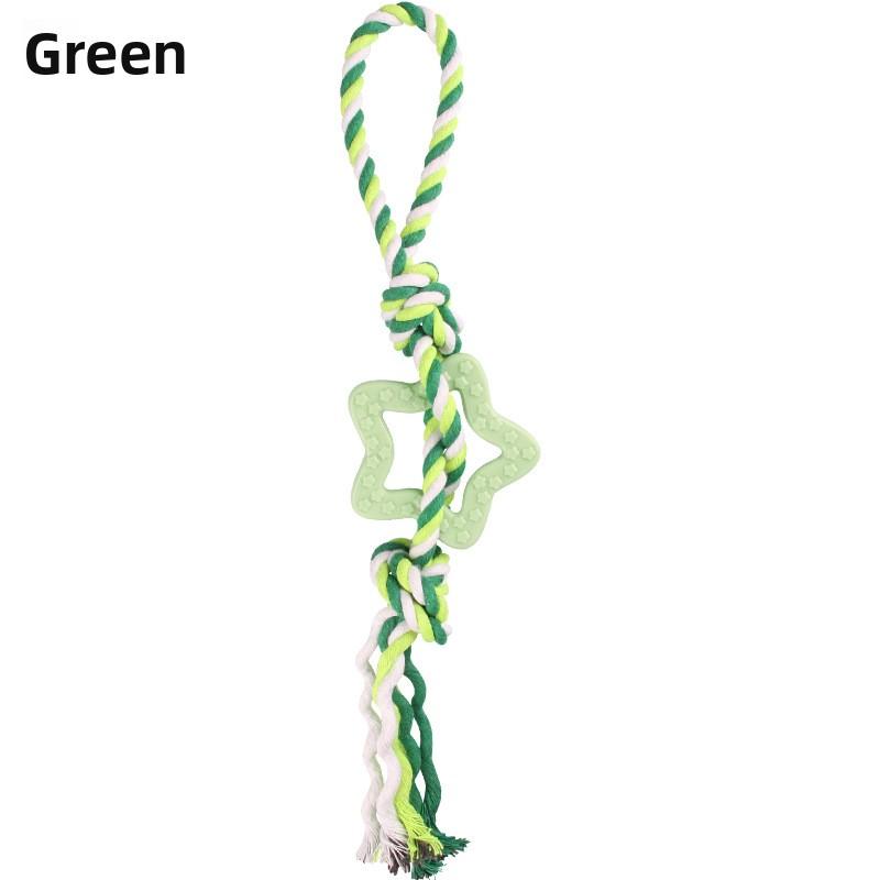 Pet Toy Cotton Rope, Star-shaped Drawstring, Wear-resistant Teeth Knot, Training, Self-entertaining and Boring Dog Toy