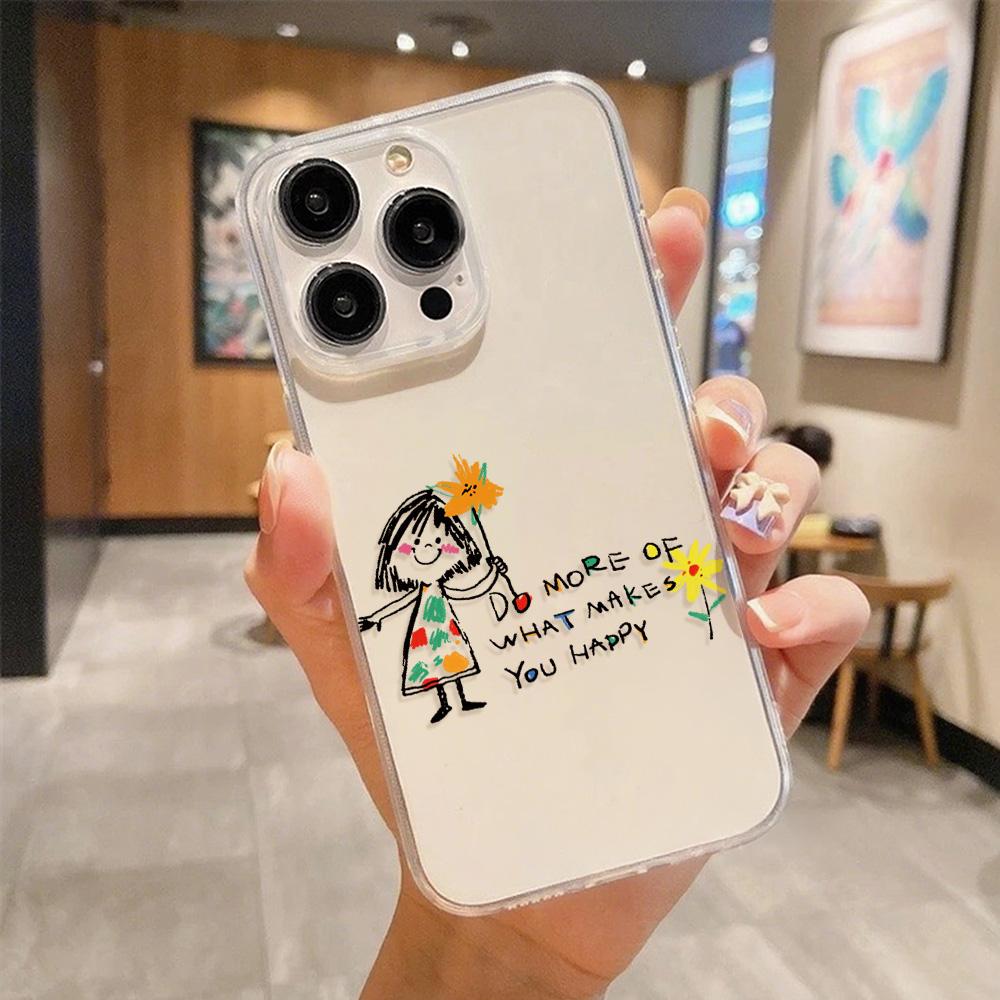 Acrylic Phone Case for iPhone 11 12 13 14 Pro 12 14 16 Pro Max for Samsung A16 A36 A56 S24 FE High-quality Painted Anti-fall Mobile Phone Case