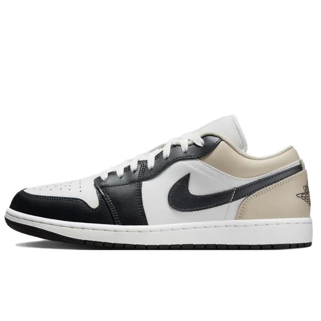 Jordan Air Jordan 1 Abrasion Resistant Height Increasing Low top Vintage Basketball Shoes Unisex Ecru 553558-153(Team1439-)