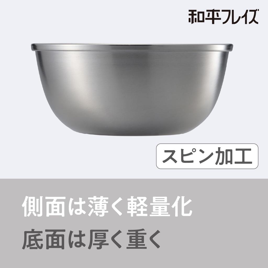 Wahei Freiz enzo Tillverkad i Rostfritt Stål Tillverkad i (Enzo) Tsubame-Sanjo Skål, 18cm, Japan, en-004