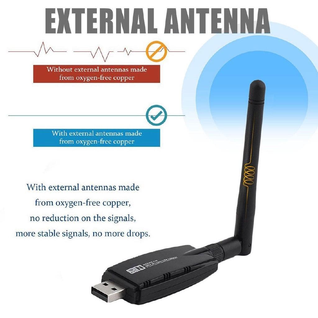 Usb 300mbps Wireless Wifi Adapter Dongle Network Lan Card 80211bgn Antenn W