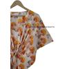 Women Cotton Yellow Summer Sleepwear Beach Cover Mashroom Print Caftan Dress CKFTN-SCRN-FULL-BUYIT-183