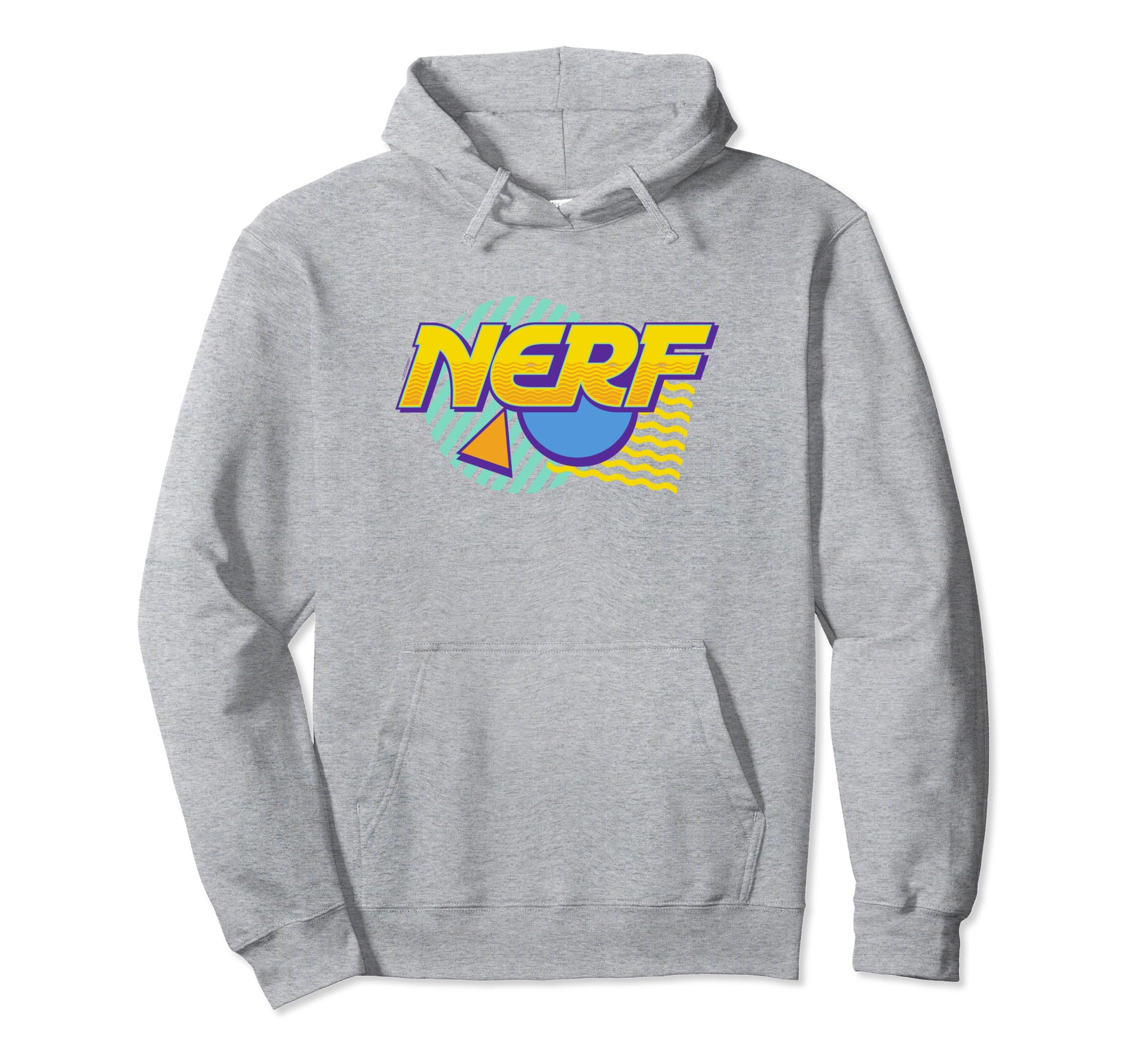 Худи Nerf Retro в стиле 90-х с разноцветным геометрическим логотипом